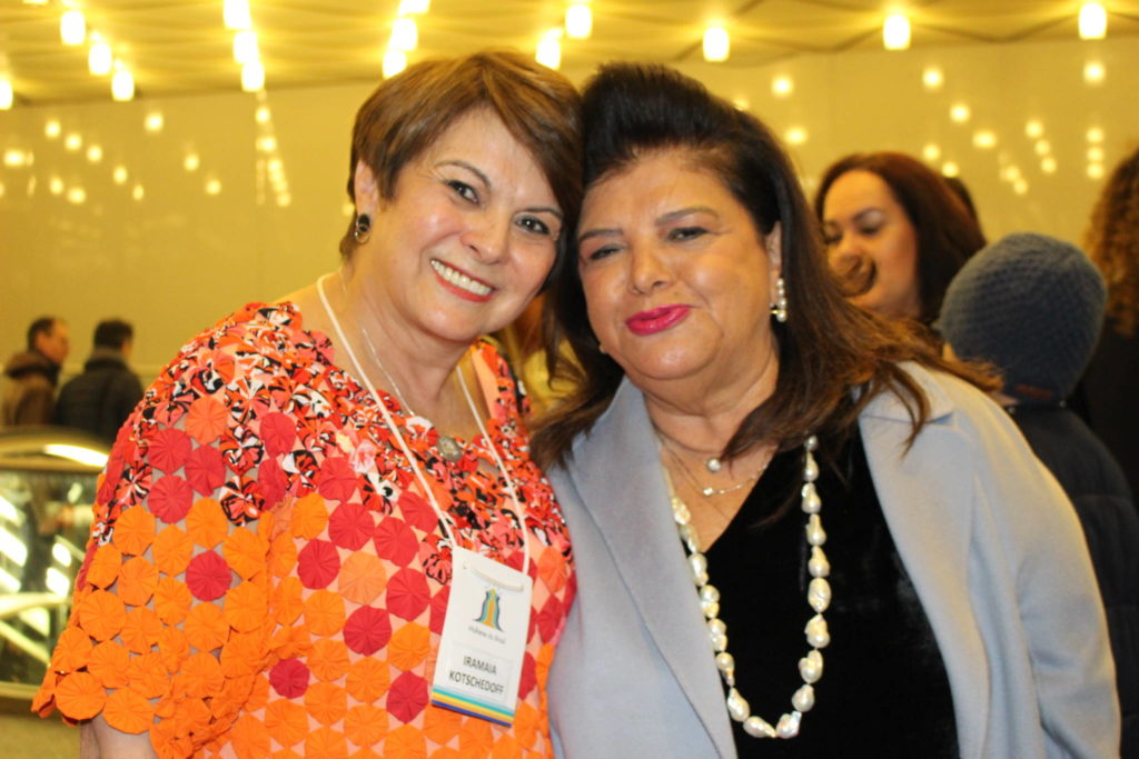 Luiza Trajano, rechts, Gründerin Grupo Mulheres do Brasil, Iramaia Kotschedoff, Präsidentin des Düsseldorfer Núcleo.
