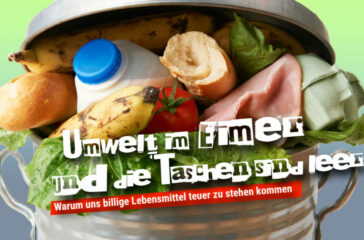 Umwelt im Eimer - Taschen leer Umwelt im Eimer - Taschen leer
